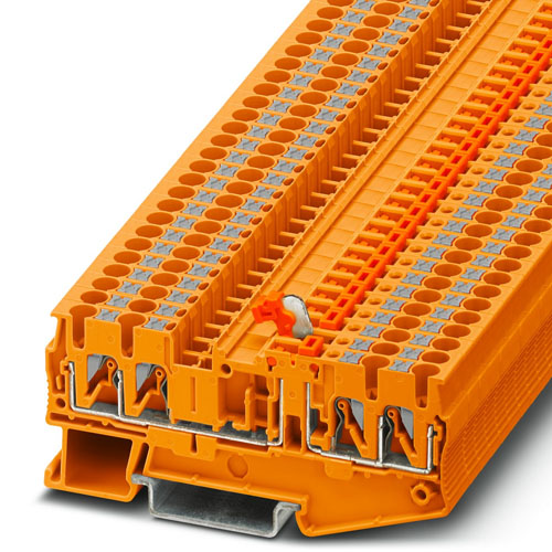 PHOENIX CONTACT -  PT 2,5-QUATTRO-MT OG - Knife-disconnect terminal block
