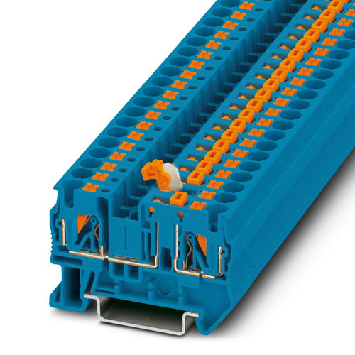 PHOENIX CONTACT - PT 4-MT BU - Knife-disconnect terminal block