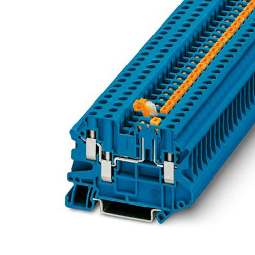 PHOENIX CONTACT - UT 4-TWIN-MT BU - Knife-disconnect terminal block