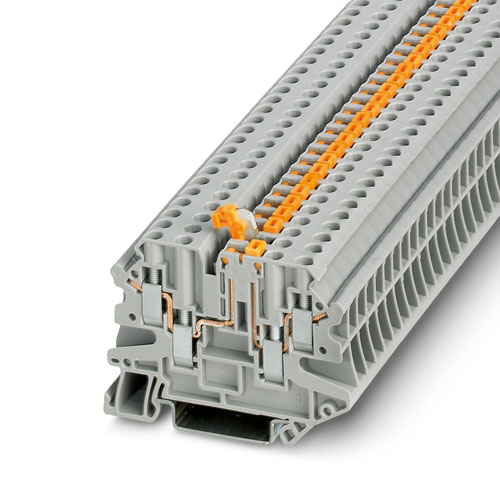 PHOENIX CONTACT -  UT 4-QUATTRO-MT P/P RD - Knife-disconnect terminal block