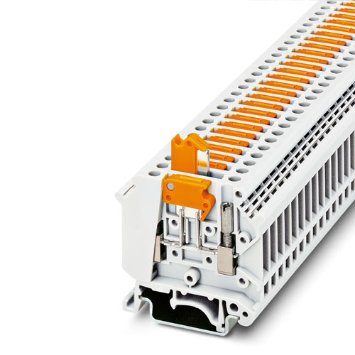 PHOENIX CONTACT -  UK 5-MTK-P/P WH - Knife-disconnect terminal block