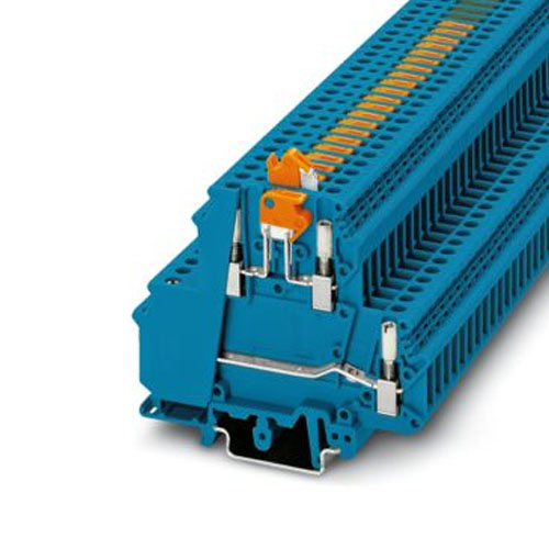 PHOENIX CONTACT -  UKK 5-MTK-P/P BU - Knife-disconnect terminal block