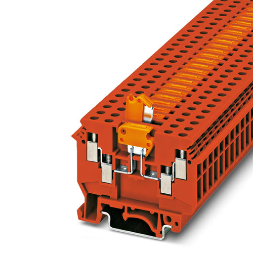 PHOENIX CONTACT - UDK 4-MTK-P/P RD - Knife-disconnect terminal block