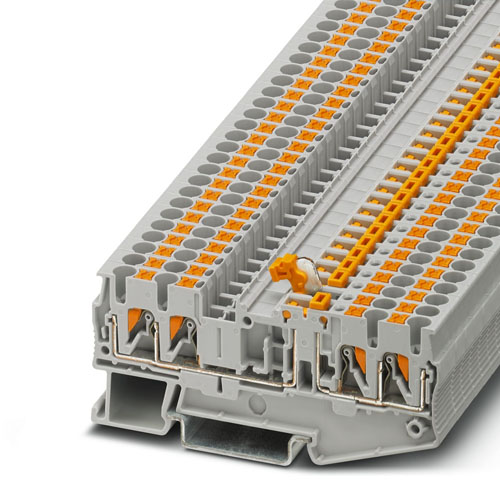 PHOENIX CONTACT -  PT 2,5-QUATTRO-MT/2500 - Knife-disconnect terminal block