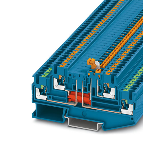 PHOENIX CONTACT - PTT 2,5-L/MT BU - Knife-disconnect terminal block