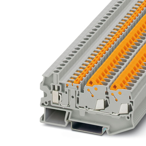 PHOENIX CONTACT - QTCU 2,5-TWIN-MT - Knife-disconnect terminal block