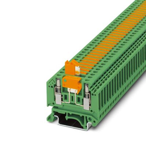 PHOENIX CONTACT -  MTK-P/P GN - Knife-disconnect terminal block