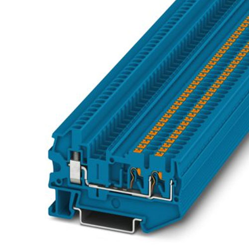 PHOENIX CONTACT - PTU 2,5-TWIN BU - Feed-through terminal block
