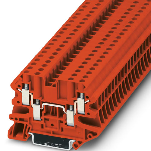 PHOENIX CONTACT-  UT 4-QUATTRO RD - Four-conductor universal terminal block