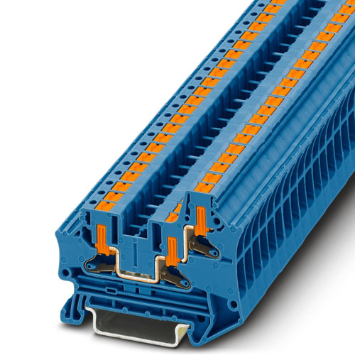 PHOENIX CONTACT -  PTV 6-TWIN BU - Feed-through terminal block