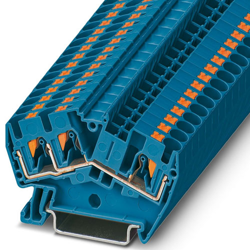PHOENIX CONTACT -  PTS 4-TWIN BU - Feed-through terminal block