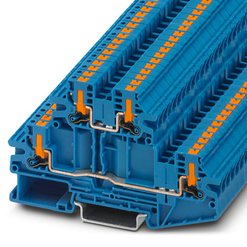 PHOENIX CONTACT -  PTTBV 2,5 BU - Double-level terminal block