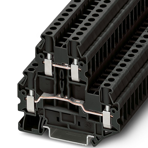 PHOENIX CONTACT - UTTB 4 BK - Double-level terminal block