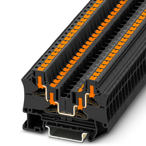 PHOENIX CONTACT -  PTV 4-QUATTRO BK - Feed-through terminal block