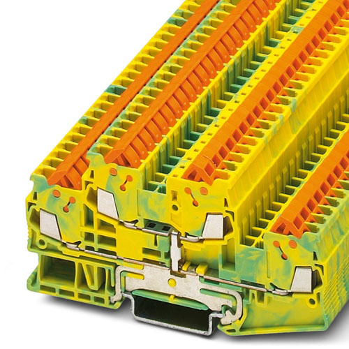 PHOENIX CONTACT -  QTTCB 1,5-PE - Protective conductor double-level terminal block