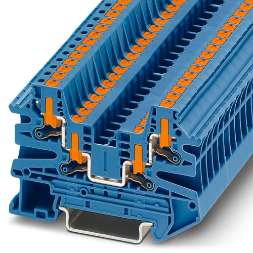 PHOENIX CONTACT - PTV 2,5-QUATTRO BU - Feed-through modular terminal block