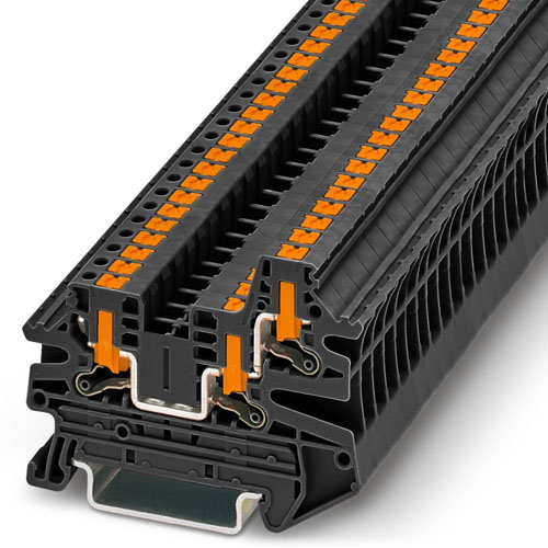 PHOENIX CONTACT -  PTV 2,5-TWIN BK - Feed-through terminal block