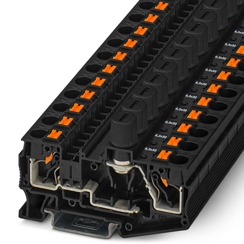 PHOENIX CONTACT - PT 6-DREHSI (6,3X32) - Fuse modular terminal block