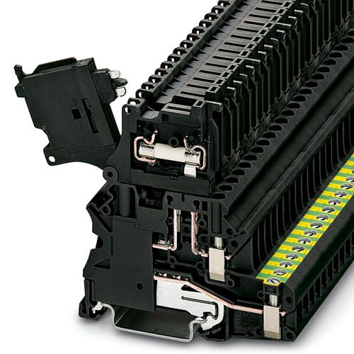 PHOENIX CONTACT - UT 4-PE/HESILED 24 (5X20) - Fuse modular terminal block