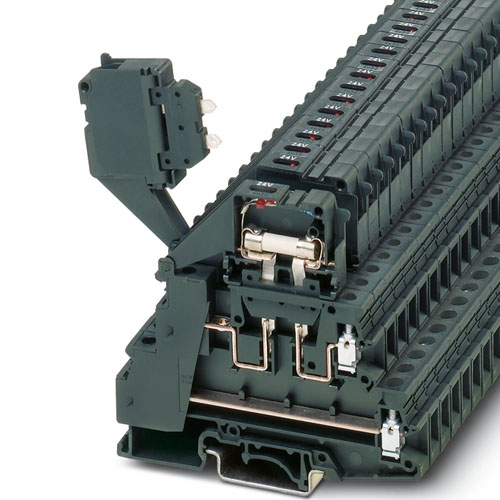 PHOENIX CONTACT - TB 4-2L-HESILED 24 (5X20) I - Multi-level fuse terminal block