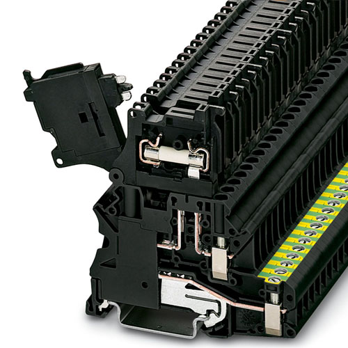 PHOENIX CONTACT - UT 4-PE/HESILED 60 (5X20) - Fuse modular terminal block