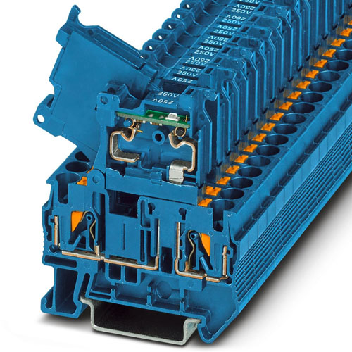 PHOENIX CONTACT - PT 4-HESILA 250 (5X20) BU/BU - Fuse modular terminal block
