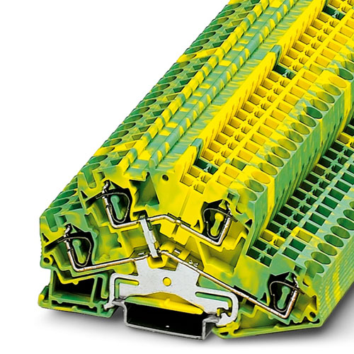 PHOENIX CONTACT - STTBS 4-PE - Protective conductor double-level terminal block