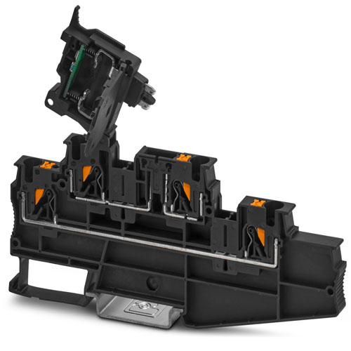 PHOENIX CONTACT - PT 4-L/HESILED 60 (5X20) - Fuse modular terminal block