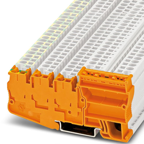 PHOENIX CONTACT - STIO-IN 2,5/4-PE OG - Installation ground terminal block
