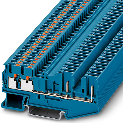 Phoenix Contact - PT 2,5-QUATTRO/2P BU - Feed-through terminal block