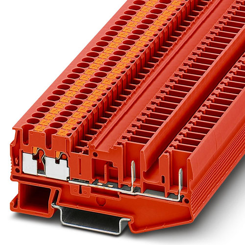 Phoenix Contact - PT 2,5-QUATTRO/2P RD - Feed-through terminal block