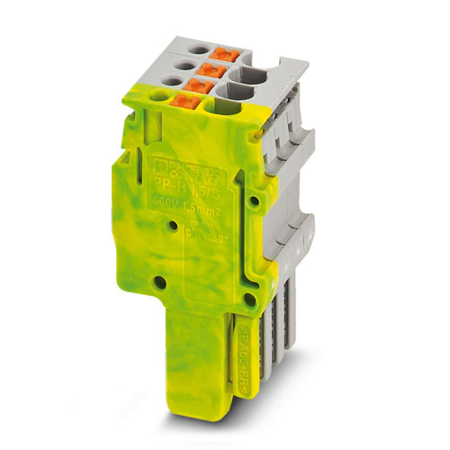 Phoenix Contact - PP-H 1,5/S/4 (1GNYE/3GY) - Plug
