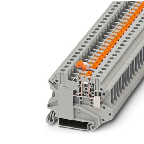 PHOENIX CONTACT -  UT 4-MT-P/P-EX - Knife-disconnect terminal block