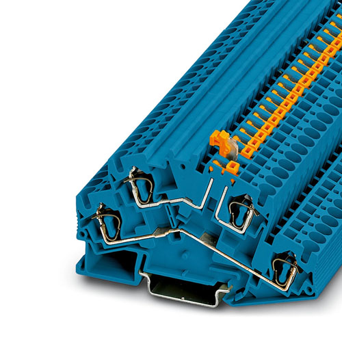 PHOENIX CONTACT - STTBS 4-MT BU - Knife-disconnect terminal block