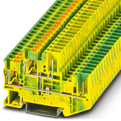 PHOENIX CONTACT - PTTB 2,5/2P-PE - Protective conductor double-level terminal block