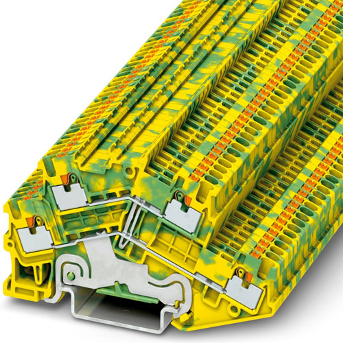 PHOENIX CONTACT - PTTBS 1,5/S-PE - Protective conductor double-level terminal block
