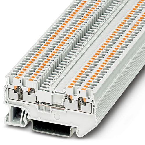 PHOENIX CONTACT - PT 1,5/S-QUATTRO WH - Feed-through terminal block
