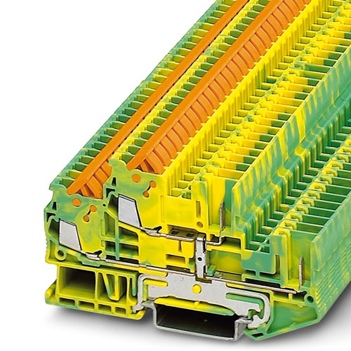 PHOENIX CONTACT -  QTTCB 1,5/ 2P-PE - Protective conductor double-level terminal block
