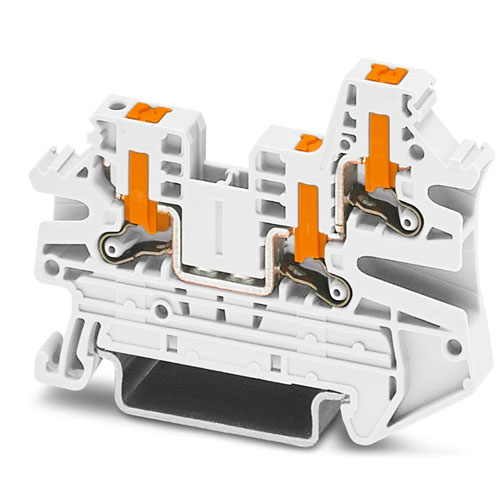 PHOENIX CONTACT - PTV 2,5-TWIN WH - Feed-through terminal block