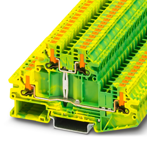 PHOENIX CONTACT - PTTBV 2,5-PE - Protective conductor double-level terminal block