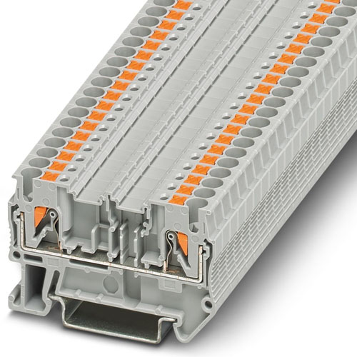 PHOENIX CONTACT - PT 1,5/S-QUATTRO GN - Feed-through terminal block