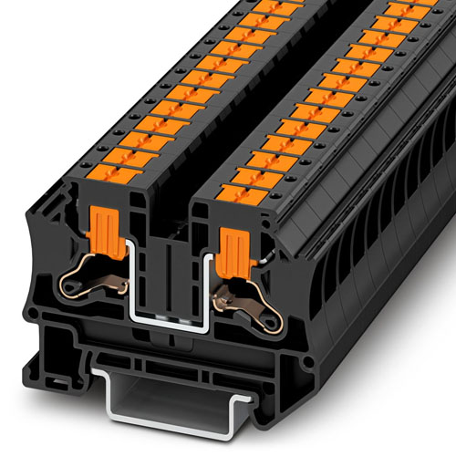 PHOENIX CONTACT -  PTV 6 BK - Feed-through terminal block