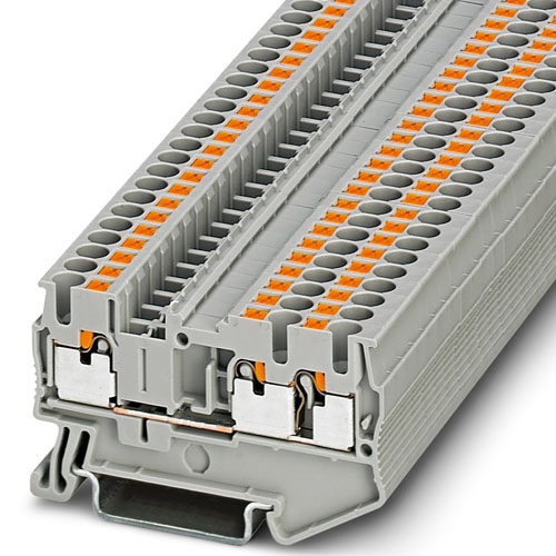 PHOENIX CONTACT -  PT 2,5-TWIN BK - Feed-through terminal block
