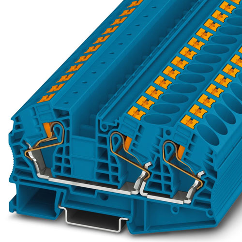 PHOENIX CONTACT - PT 16-TWIN N BU - Feed-through terminal block
