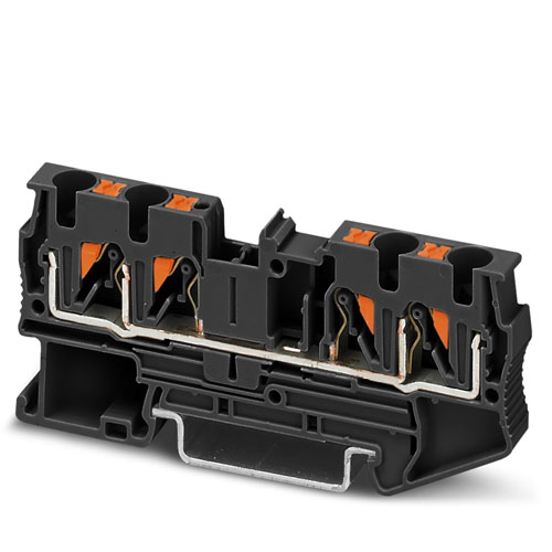 PHOENIX CONTACT -  PT 4-QUATTRO BK - Feed-through terminal block
