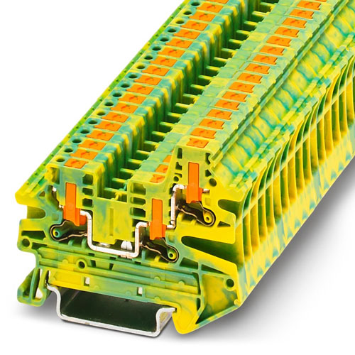 PHOENIX CONTACT -  PTV 2,5-TWIN-PE - Ground terminal