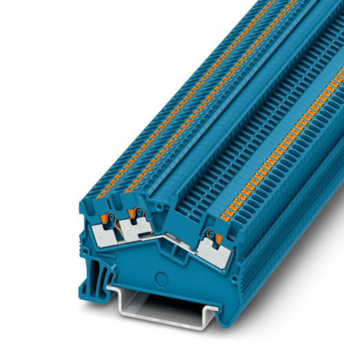 PHOENIX CONTACT - PTS 1,5/S-TWIN BU - Feed-through terminal block