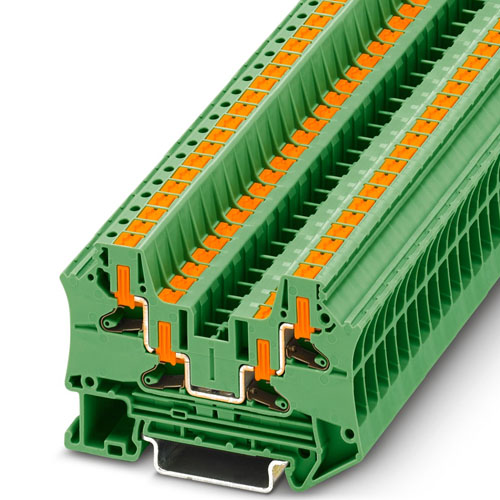 PHOENIX CONTACT -  PTV 4-QUATTRO GN - Feed-through terminal block