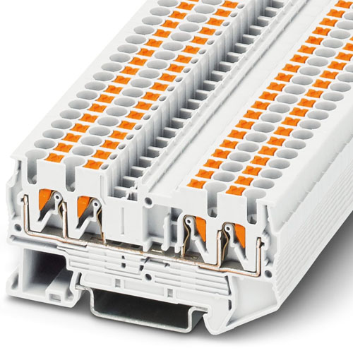 PHOENIX CONTACT -  PT 2,5-QUATTRO WH - Feed-through terminal block