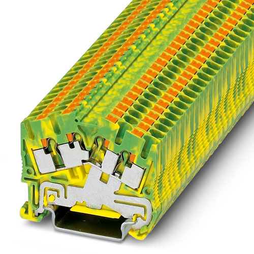 PHOENIX CONTACT -  PTS 2,5-QUATTRO-PE - Ground terminal